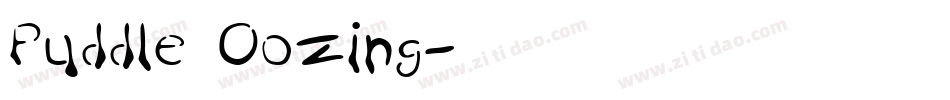 Puddle Oozing字体转换